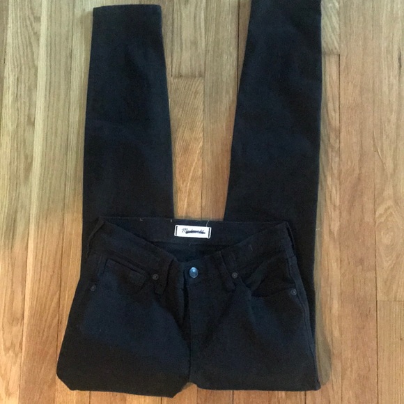 NEW Madewell black frost jean denim 8” skinny - Picture 6 of 7